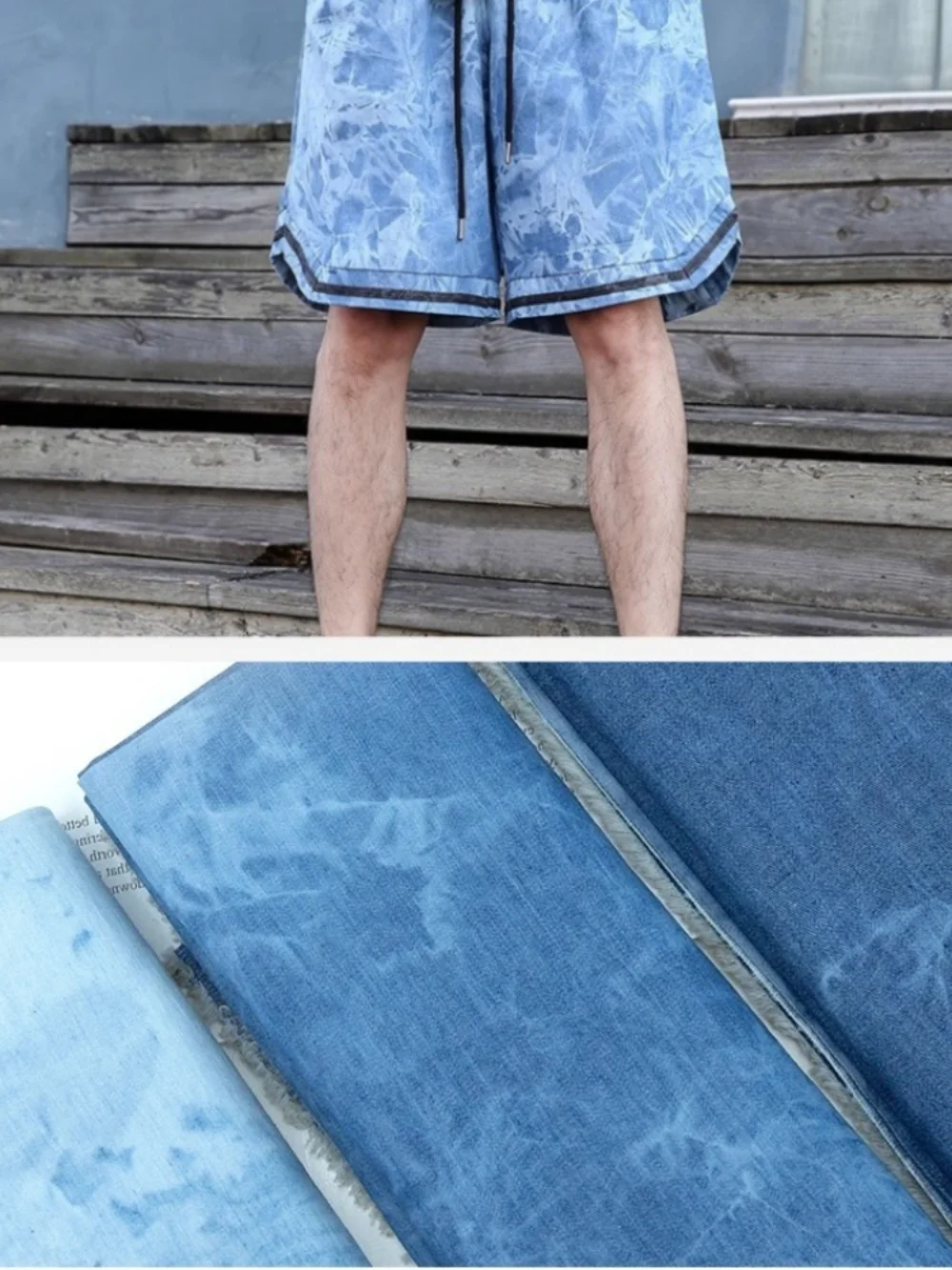 Summer Clothing Wholesale - 세탁된 데님 원단 순면 소재 팬츠