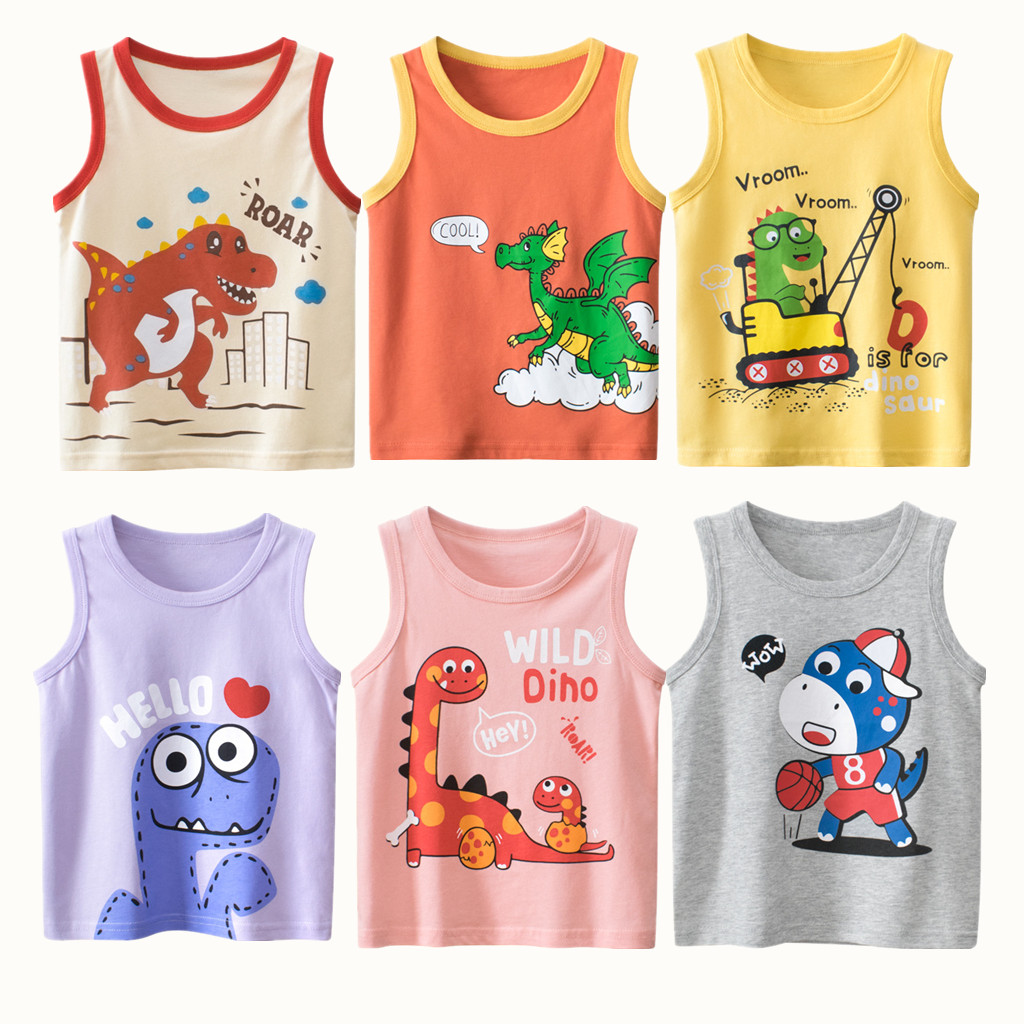 Summer Clothing Baby Girl - 2023 여름 여아용 어린이 조끼, 100%