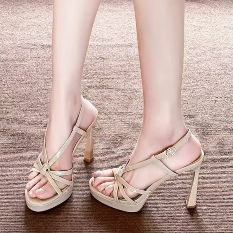 2026년 여름 프랑스 스타일 누드 컬러 샌들 여성용  - Summer Clothing Stores 리뷰 및 가격
